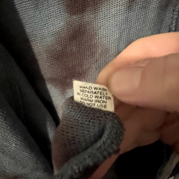 Yak n Yeti Tie Dye Blue & Dark Purple Open Cardigan Size Medium - Picture 14 of 16